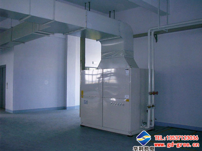 鑫美印刷廣州水冷柜機中央空調工程